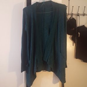 Lightweight  dark green cardigan